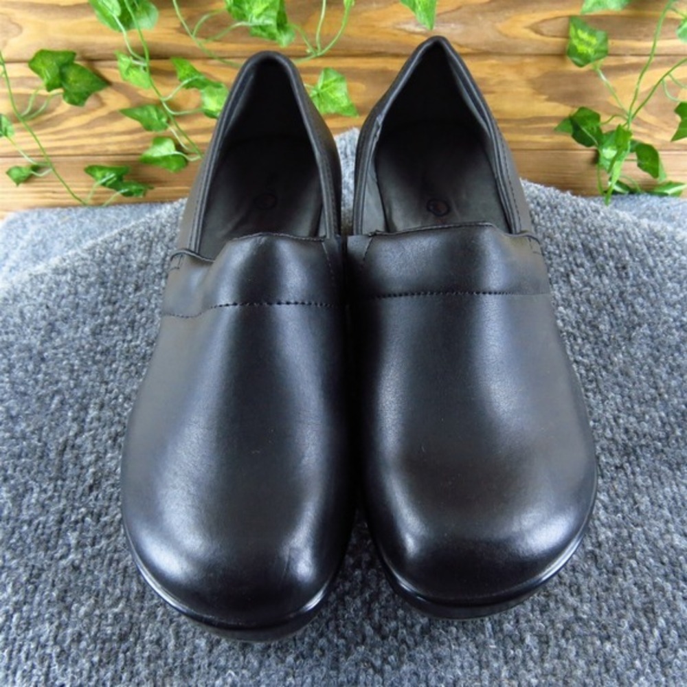 JBU Women's Cordoba Clog Black Leather Sz 9 Medium Gently Used 2025 - Picture 2 of 6